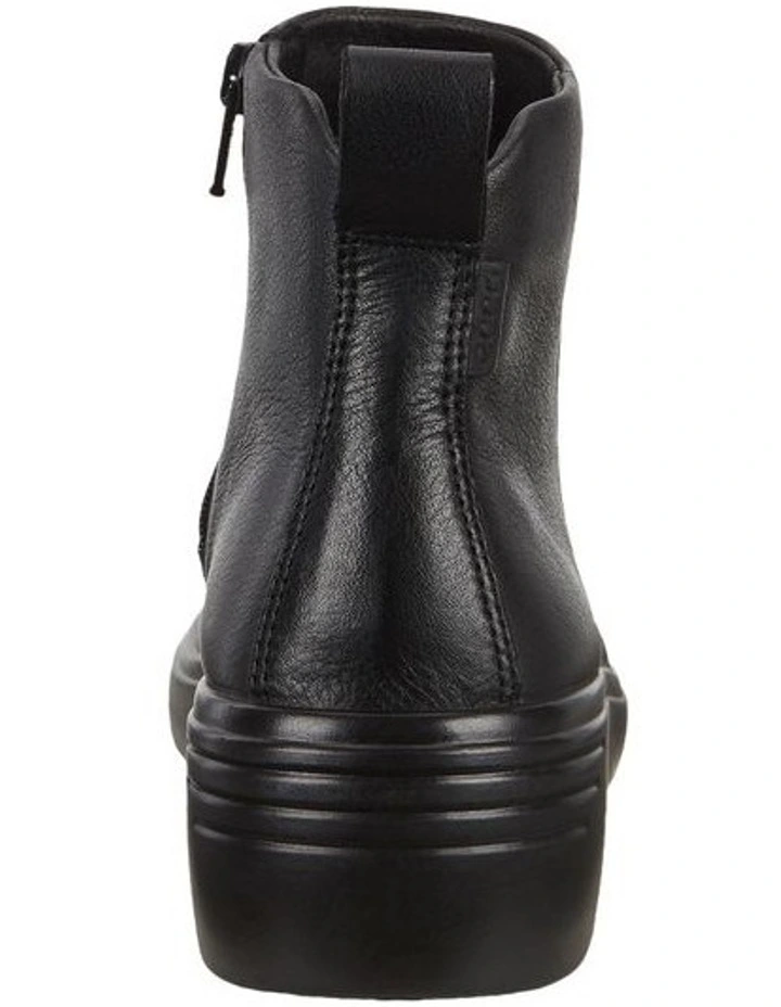 ECCO Soft 7 Wedge Side-Zip Boots In Black 4 ECCO Soft 7 Wedge Side-Zip Boots In Black - Image 2