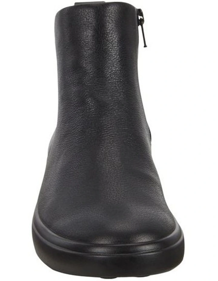 ECCO Soft 7 Wedge Side-Zip Boots In Black 6 ECCO Soft 7 Wedge Side-Zip Boots In Black - Image 4