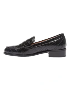 Kassidy Black Croc Print Flat Shoes -Myer Fashion Store 924543190 3 720x928