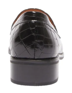 Kassidy Black Croc Print Flat Shoes -Myer Fashion Store 924543190 5 720x928