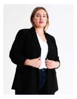 Basque Essential Single Button Blazer In Black -Myer Fashion Store 924717880 5 720x928