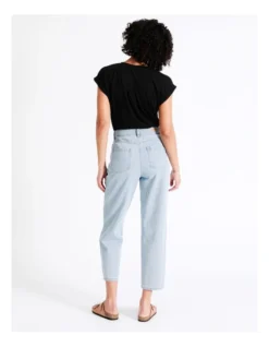 Recycled Blend Barrel Jean In Coastal Blue 14 Recycled Blend Barrel Jean In Coastal Blue -Myer Fashion Store 924770350 6 720x928