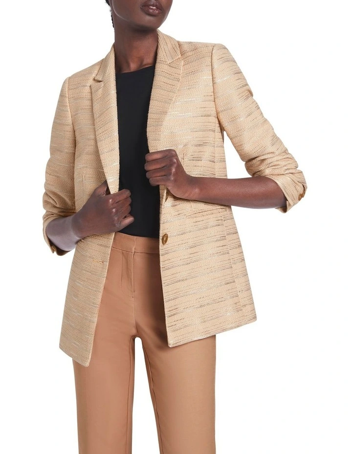 In Between Days Jacket In Gold/Latte 3 In Between Days Jacket In Gold/Latte