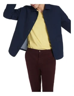 Jamie Chore Jacket In Navy 9 Jamie Chore Jacket In Navy -Myer Fashion Store 925002370 4 720x928