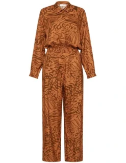 The Mystery Relaxed Fit Jumpsuit In Orange Multi -Myer Fashion Store 925003720 5 720x928