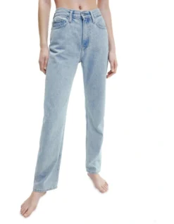 Calvin Klein Jeans High Rise Straight In Light Blue 10 Calvin Klein Jeans High Rise Straight In Light Blue -Myer Fashion Store 925962580 3 1 720x928
