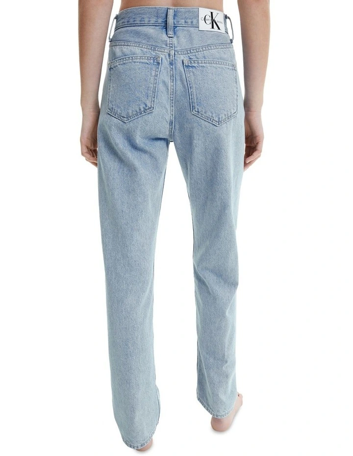 Calvin Klein Jeans High Rise Straight In Light Blue 6 Calvin Klein Jeans High Rise Straight In Light Blue - Image 4