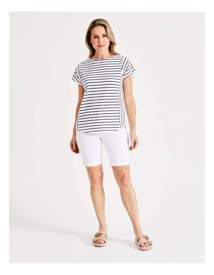 Regatta Stretch Denim Short In White 3 Regatta Stretch Denim Short In White