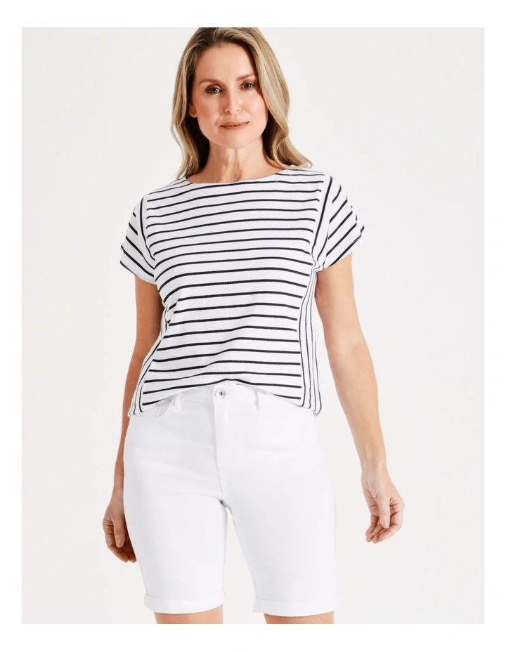 Regatta Stretch Denim Short In White 6 Regatta Stretch Denim Short In White - Image 4