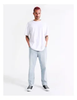 Calvin Klein Jeans Dad Jean In Bleached Blue -Myer Fashion Store 926553250 4 720x928