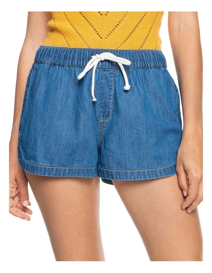 Roxy New Impossible Denim Shorts In Blue 3 Roxy New Impossible Denim Shorts In Blue