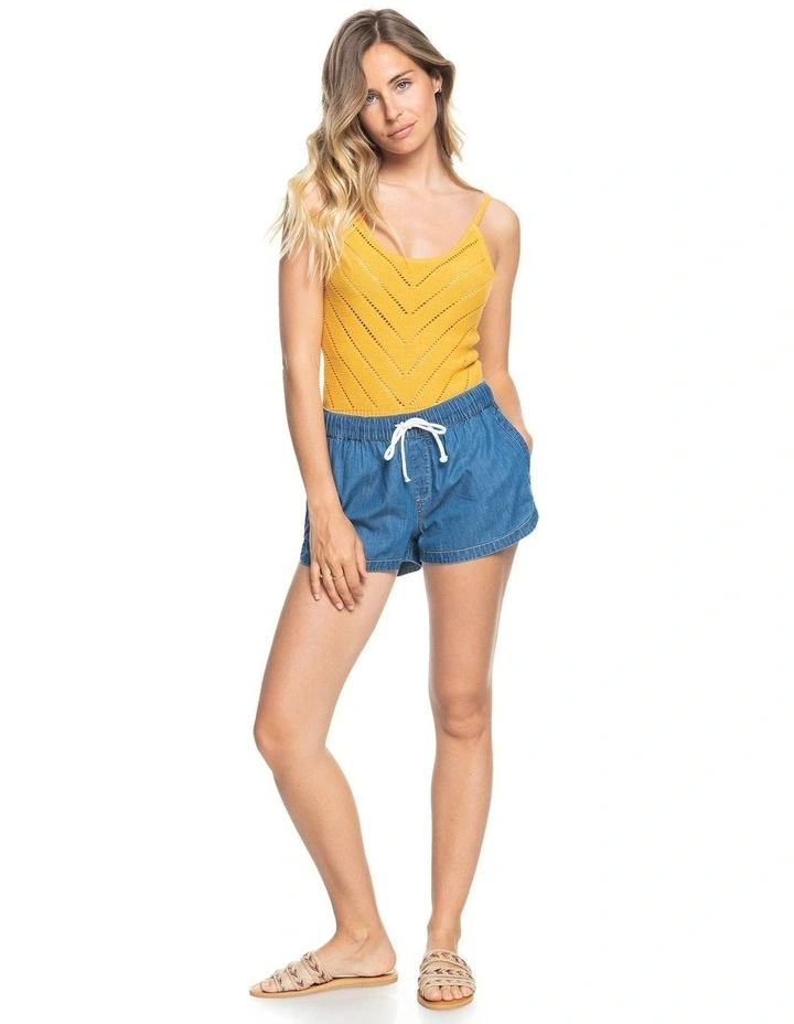 Roxy New Impossible Denim Shorts In Blue 8 Roxy New Impossible Denim Shorts In Blue - Image 6