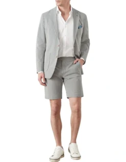 Gatsby Seersucker Short In Green -Myer Fashion Store 927881560 4 720x928