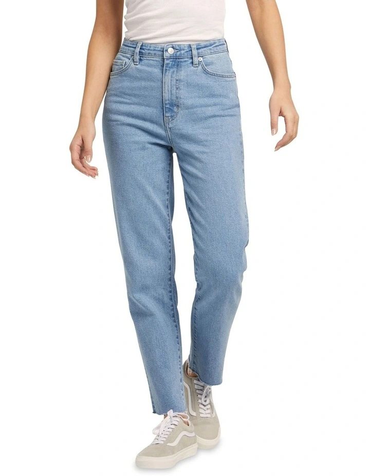 High Waist Mom Jean In Whisper Blue 3 High Waist Mom Jean In Whisper Blue