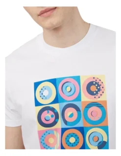 Ben Sherman Pop Art Targets Print Tee In White -Myer Fashion Store 928332820 3 720x928