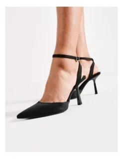 Ryder Heeled Shoes In Black Neosatin -Myer Fashion Store 928361800 3 2 720x928