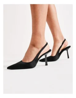 Bliss Black Neosatin Heeled Shoes -Myer Fashion Store 928361980 3 1 720x928