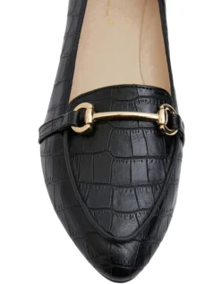 Radical Flat Shoes In Black Croc Smooth 15 Radical Flat Shoes In Black Croc Smooth -Myer Fashion Store 928446580 7 720x928
