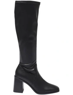 Macbeth Boots In Black Stretch