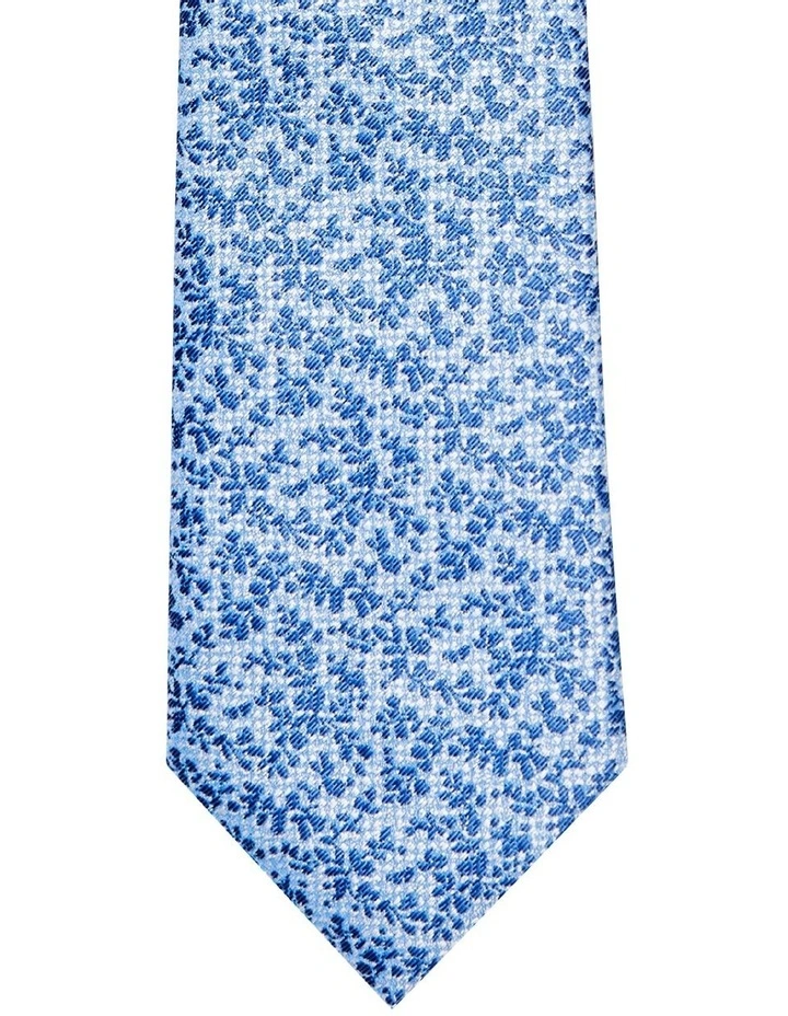 Van Heusen Floral Poly Tie In Blue 4 Van Heusen Floral Poly Tie In Blue - Image 2