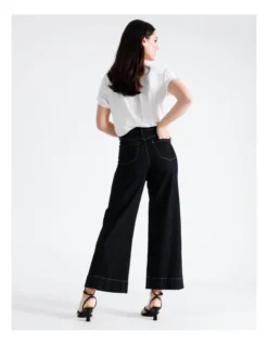 Basque Recycled Cotton Blend Wide Leg Jean In Indigo -Myer Fashion Store 928634950 7 720x928