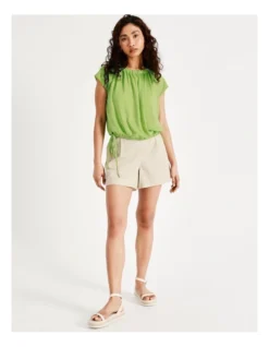 Bruised Recycled Poly Top In Lime -Myer Fashion Store 928827910 4 720x928