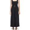 Dobby Belted Buckle Jumpsuit In Black -Myer Fashion Store 928951840 1 720x928