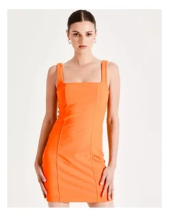 Bodycon Mini Dress In Orange 11 Bodycon Mini Dress In Orange -Myer Fashion Store 928998280 3 720x928