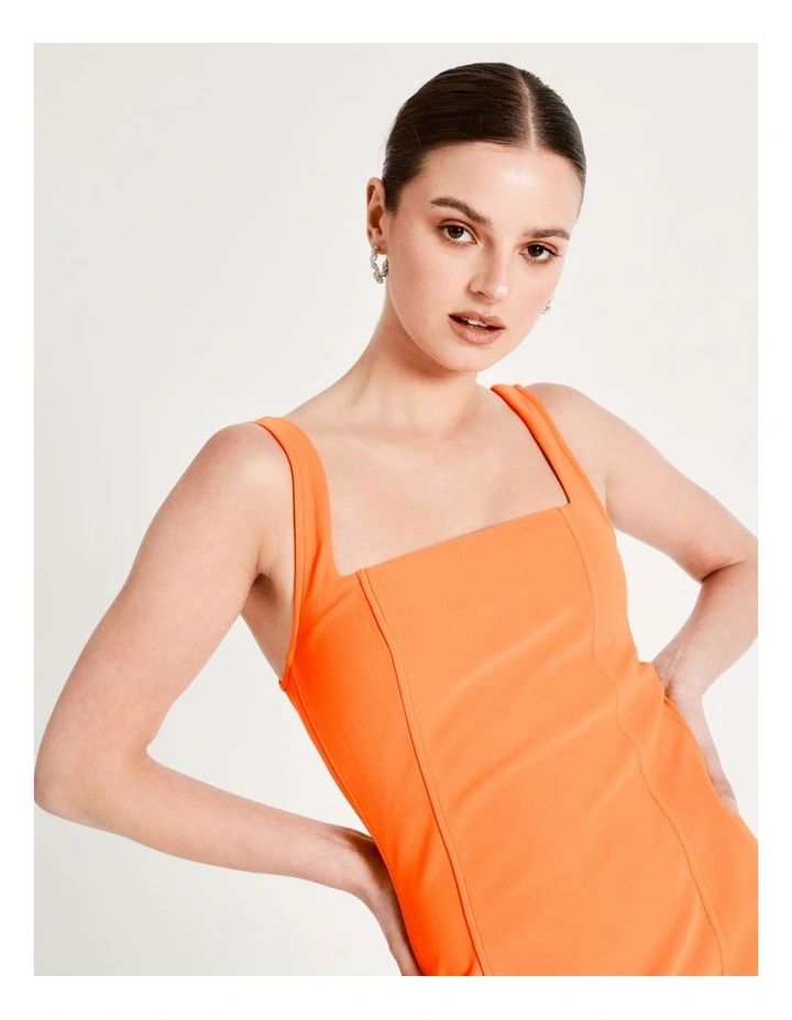 Bodycon Mini Dress In Orange 8 Bodycon Mini Dress In Orange - Image 6