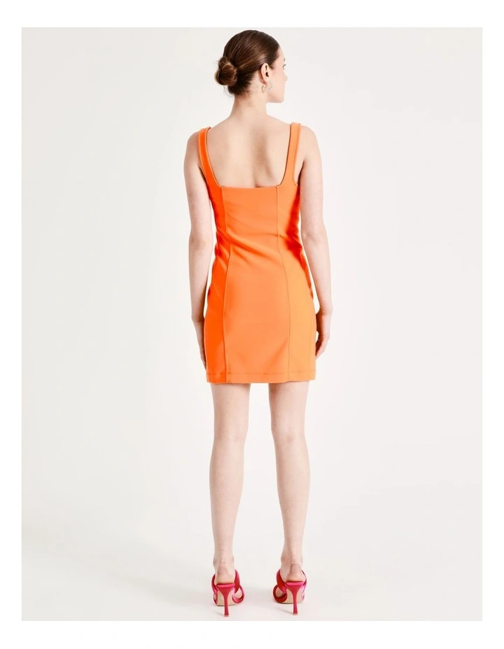Bodycon Mini Dress In Orange 9 Bodycon Mini Dress In Orange - Image 7