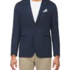 Stretch Blazer In Navy