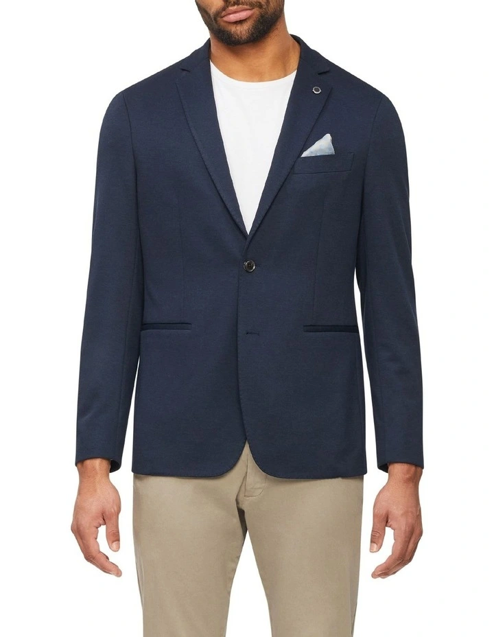Stretch Blazer In Navy 3 Stretch Blazer In Navy