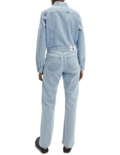 Calvin Klein Jeans Cropped 90s Denim Jacket In Light Blue 10 Calvin Klein Jeans Cropped 90s Denim Jacket In Light Blue -Myer Fashion Store 929214370 4 720x928