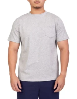 Mark Crew T-Shirt In Grey Melange