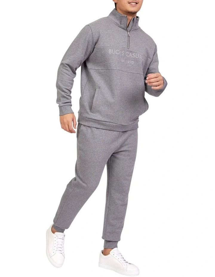Todd Track Pants In Grey Melange 5 Todd Track Pants In Grey Melange - Image 3