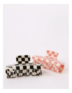 Check Claw Clip 2 Pack -Myer Fashion Store 929907010 929908990 3 720x928