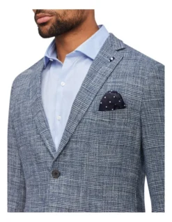Van Heusen Slub Check Blazer In Blue 8 Van Heusen Slub Check Blazer In Blue -Myer Fashion Store 929937970 3 720x928