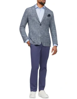 Van Heusen Slub Check Blazer In Blue 9 Van Heusen Slub Check Blazer In Blue -Myer Fashion Store 929937970 4 720x928