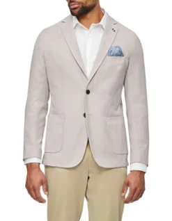 Van Heusen Textured Blazer In Stone
