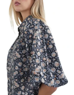 French Connection Foulard Puff Sleeve Shirt -Myer Fashion Store 930353770 4 720x928