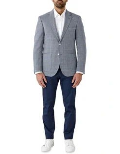 Cambridge Beaumaris Modern Fit Jacket In Blue -Myer Fashion Store 930383110 5 720x928