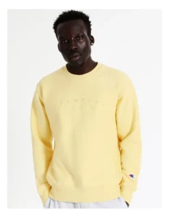 Champion Reverse Weave 2K Logo Crew Fleece In Yellow 9 Champion Reverse Weave 2K Logo Crew Fleece In Yellow -Myer Fashion Store 931075930 2 720x928