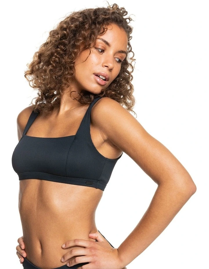Roxy Love The 360 Athletic Bikini Top In Black 3 Roxy Love The 360 Athletic Bikini Top In Black