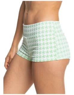 Roxy Check It Shorty Bikini Bottoms In Green -Myer Fashion Store 931926970 3 720x928