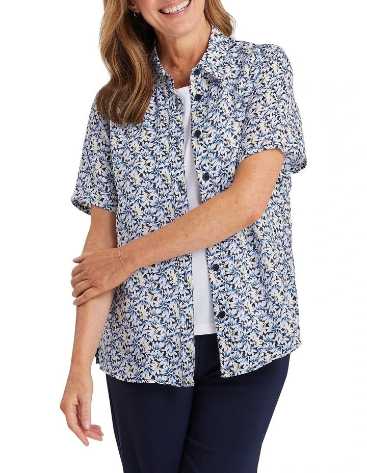 Tamar Short Sleeve Shirt In Ink Blue 3 Tamar Short Sleeve Shirt In Ink Blue