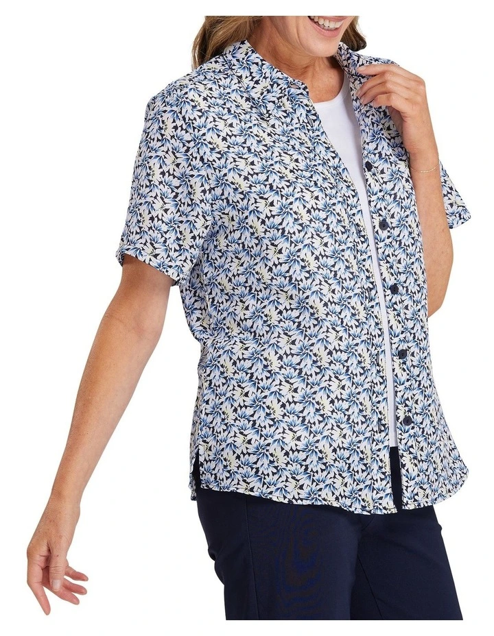 Tamar Short Sleeve Shirt In Ink Blue 4 Tamar Short Sleeve Shirt In Ink Blue - Image 2