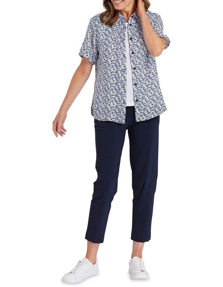 Tamar Short Sleeve Shirt In Ink Blue 7 Tamar Short Sleeve Shirt In Ink Blue - Image 5