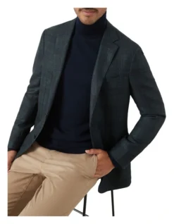 Piero Jacket In Green Navy