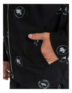 Public Enemy X Element Parker Polka Coaches Jacket In Black -Myer Fashion Store 933103180 3 720x928