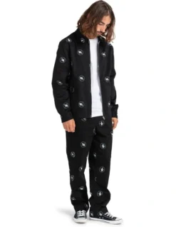 Public Enemy X Element Parker Polka Coaches Jacket In Black -Myer Fashion Store 933103180 4 720x928